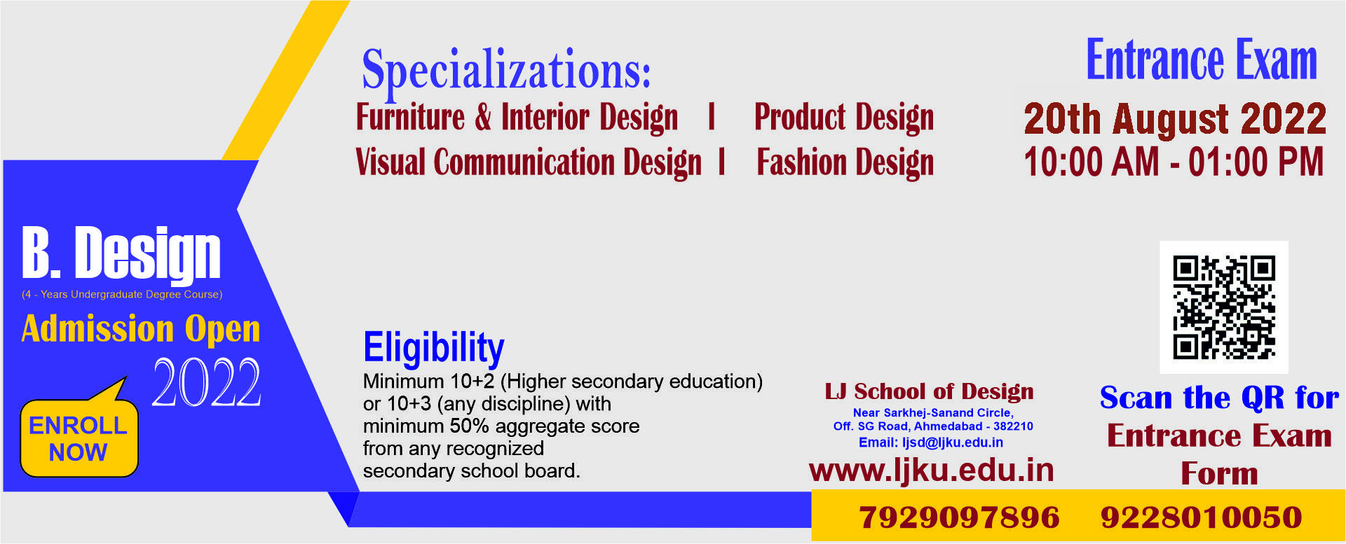 B.Design Admission Open - 2022